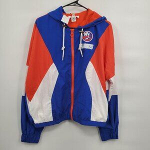 Wear by Erin Andrews Islanders Color Block Windbreaker Men Size Medium NWT